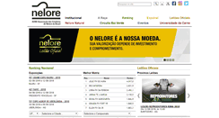 Desktop Screenshot of nelore.org.br